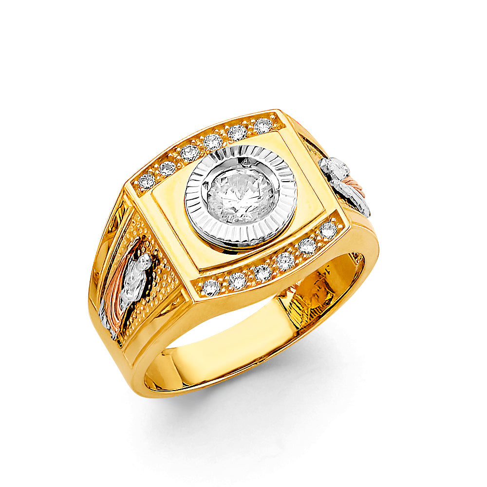 14K Yellow Gold Men's, Signet & Nugget Ring - RG3505