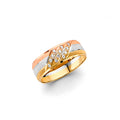 14K Yellow Gold CZ Trio Set - RG3513