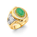 14K Yellow Gold Men's, Signet & Nugget Ring - RG3514
