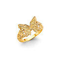 14K Yellow Gold Butterfly, Animal & Lucky Ring - RG3515