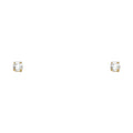 14K Yellow Gold Stud Earring & Solitaire Jewelry 3mm - ST101