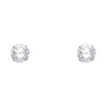 14K Yellow Gold Stud Earring & Solitaire Jewelry 3mm - ST111