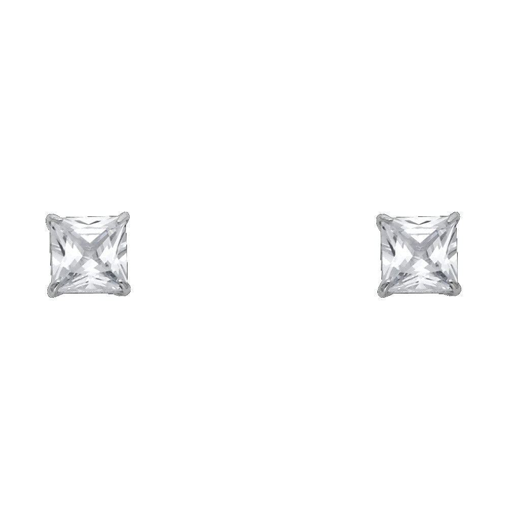 14K Yellow Gold Stud Earring & Solitaire Jewelry 3mm - ST121