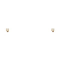 14K Yellow Gold Stud Earring & Solitaire Jewelry 2mm - ST123