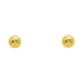 14K Yellow Gold Stud Earring & Solitaire Jewelry 6mm - ST148