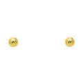 14K Yellow Gold Stud Earring & Solitaire Jewelry 6mm - ST150