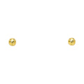 14K Yellow Gold Stud Earring & Solitaire Jewelry 6mm - ST151