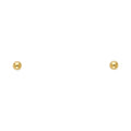14K Yellow Gold Stud Earring & Solitaire Jewelry 6mm - ST156