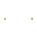 14K Yellow Gold Stud Earring & Solitaire Jewelry 8mm - ST164