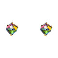 14K Yellow Gold Stud Earring & Solitaire Jewelry - ST173
