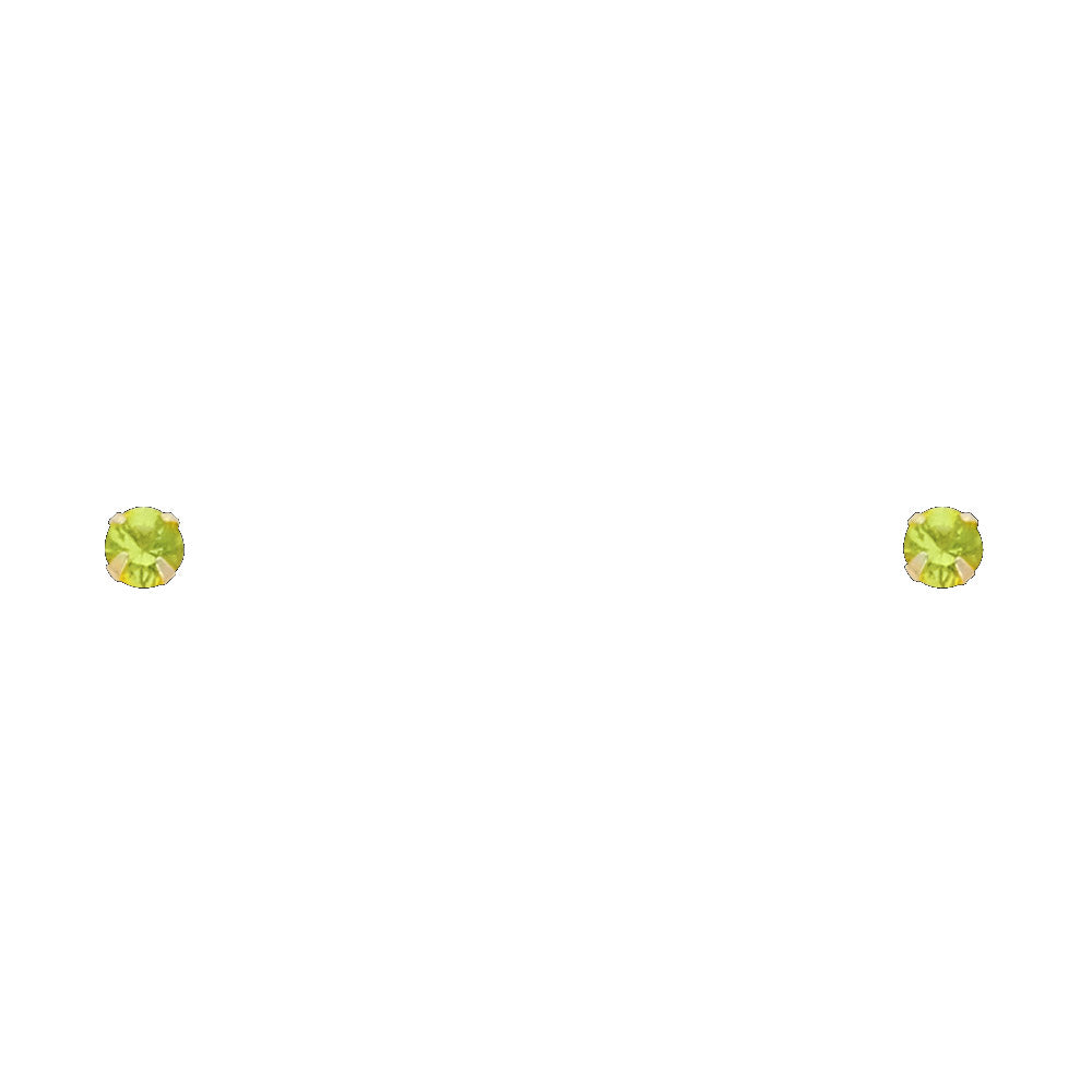 14K Yellow Gold Stud Earring & Solitaire Jewelry 2mm - ST195 - Image 8