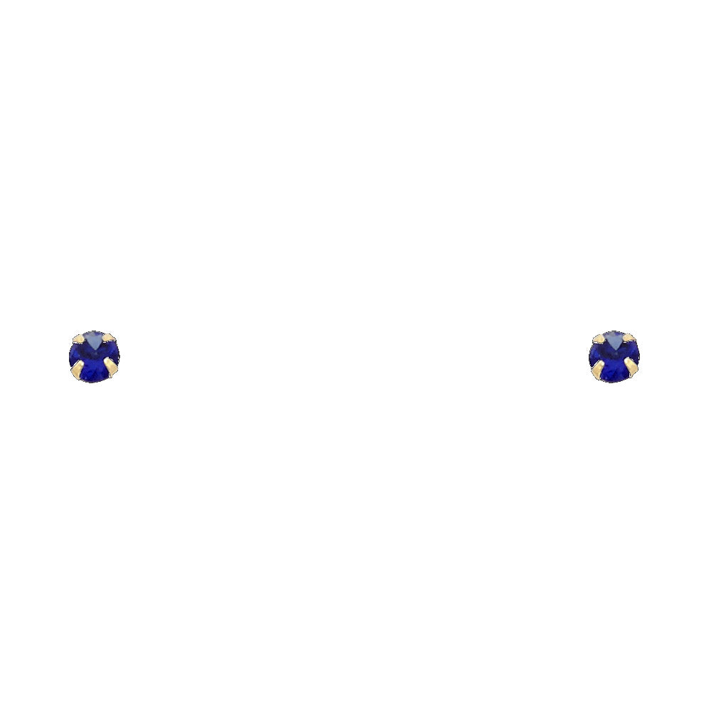 14K Yellow Gold Stud Earring & Solitaire Jewelry 2mm - ST195 - Image 9