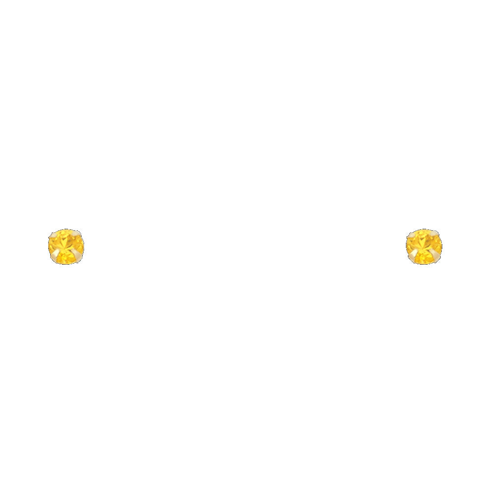 14K Yellow Gold Stud Earring & Solitaire Jewelry 2mm - ST195 - Image 11