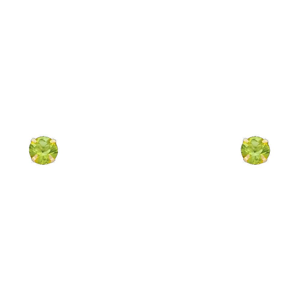 14K Yellow Gold Stud Earring & Solitaire Jewelry 2mm - ST196 - Image 8