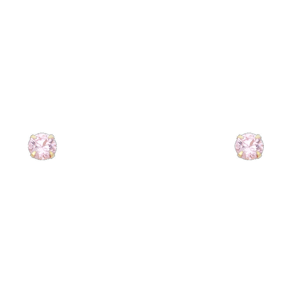 14K Yellow Gold Stud Earring & Solitaire Jewelry 2mm - ST196 - Image 10