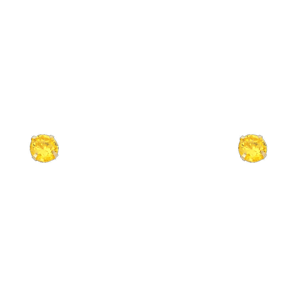 14K Yellow Gold Stud Earring & Solitaire Jewelry 2mm - ST196 - Image 11