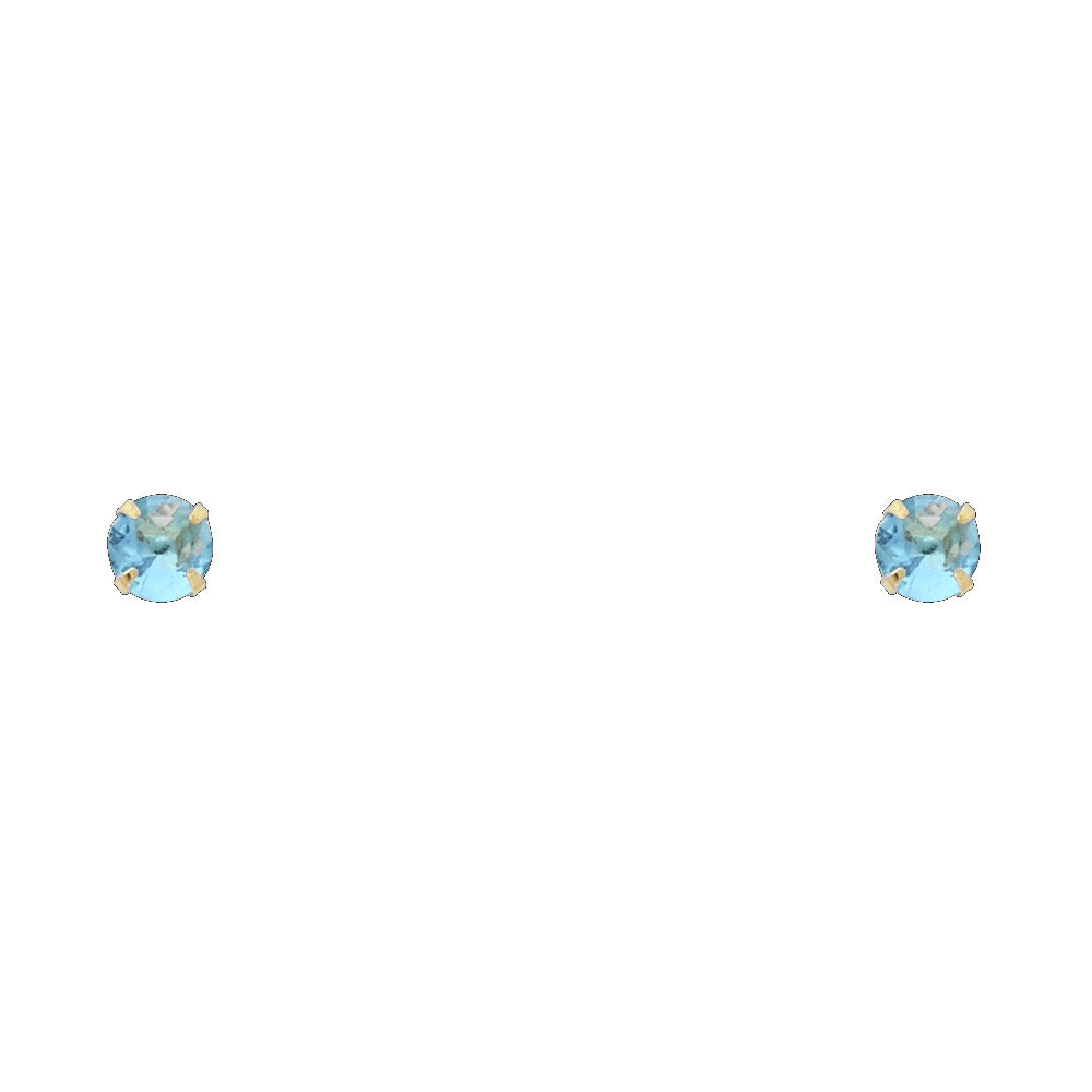 14K Yellow Gold Stud Earring & Solitaire Jewelry 2mm - ST196 - Image 12