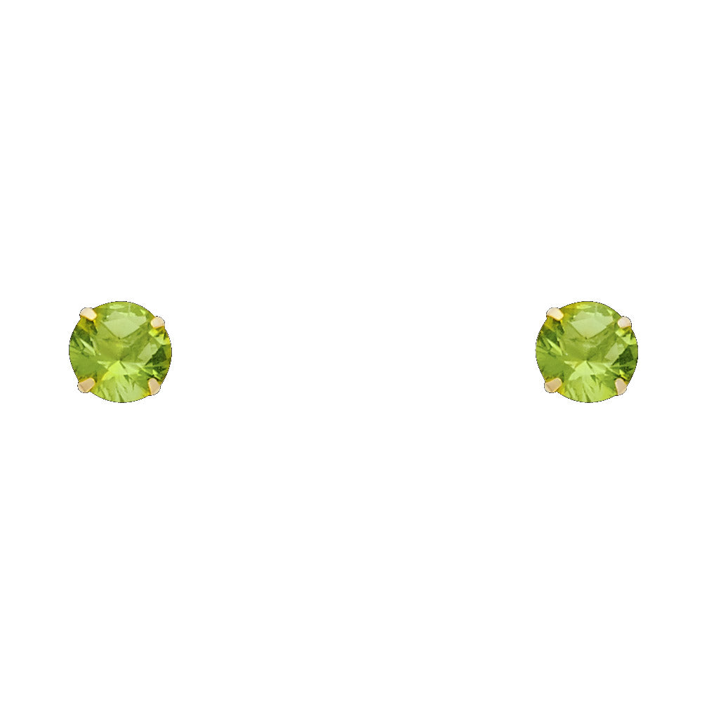 14K Yellow Gold Stud Earring & Solitaire Jewelry 2mm - ST198 - Image 8