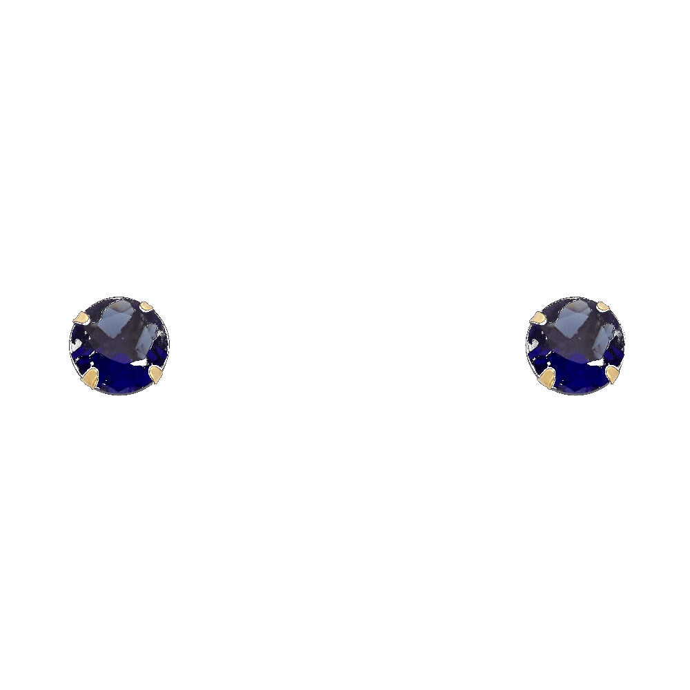 14K Yellow Gold Stud Earring & Solitaire Jewelry 2mm - ST198 - Image 9