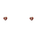 14K Yellow Gold Stud Earring & Solitaire Jewelry 4mm - ST199