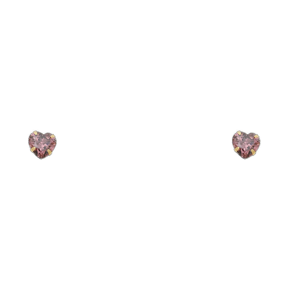 14K Yellow Gold Stud Earring & Solitaire Jewelry 4mm - ST199 - Image 6