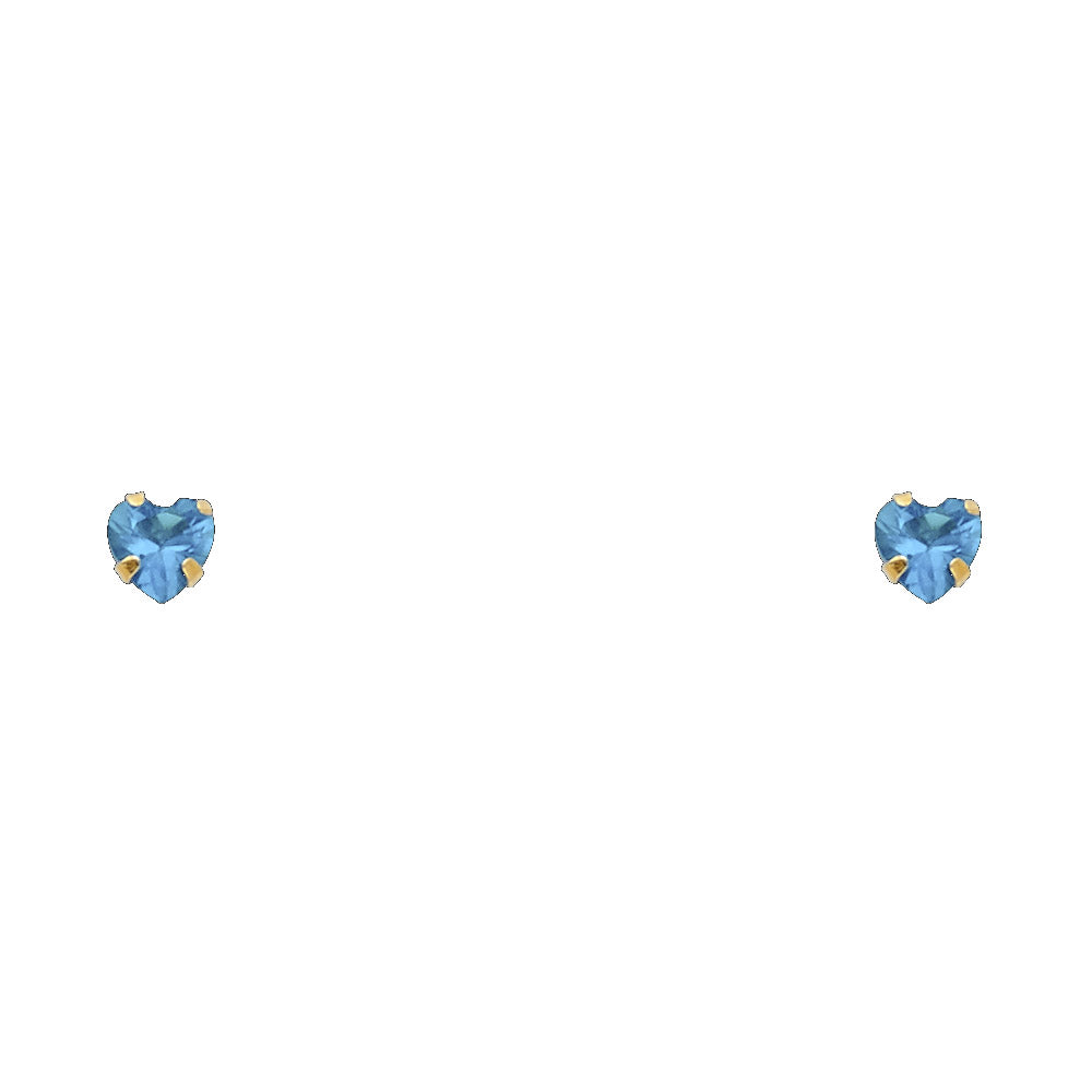 14K Yellow Gold Stud Earring & Solitaire Jewelry 4mm - ST199 - Image 12