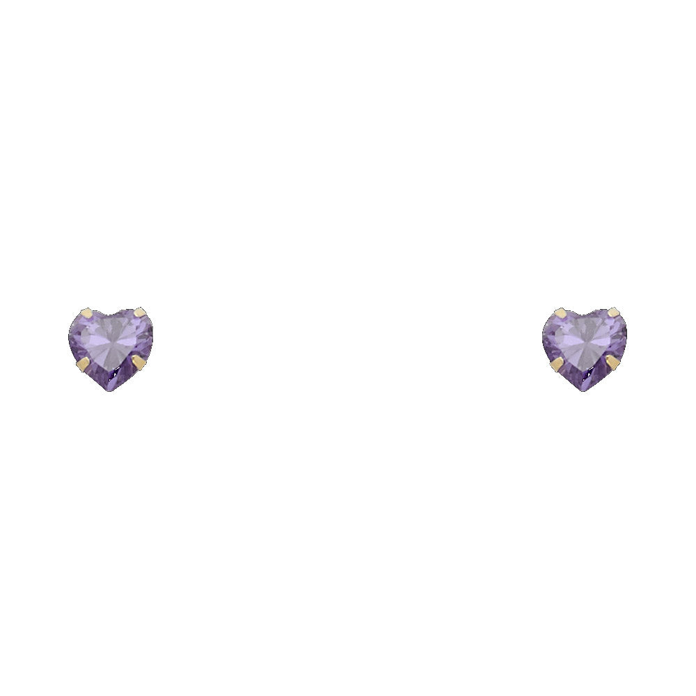 14K Yellow Gold Stud Earring & Solitaire Jewelry 4mm - ST200 - Image 2
