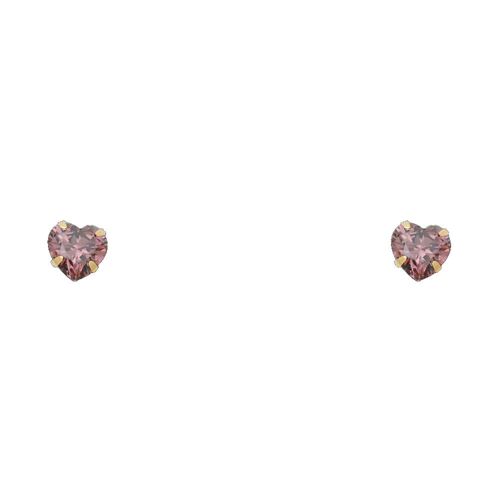14K Yellow Gold Stud Earring & Solitaire Jewelry 4mm - ST200 - Image 6