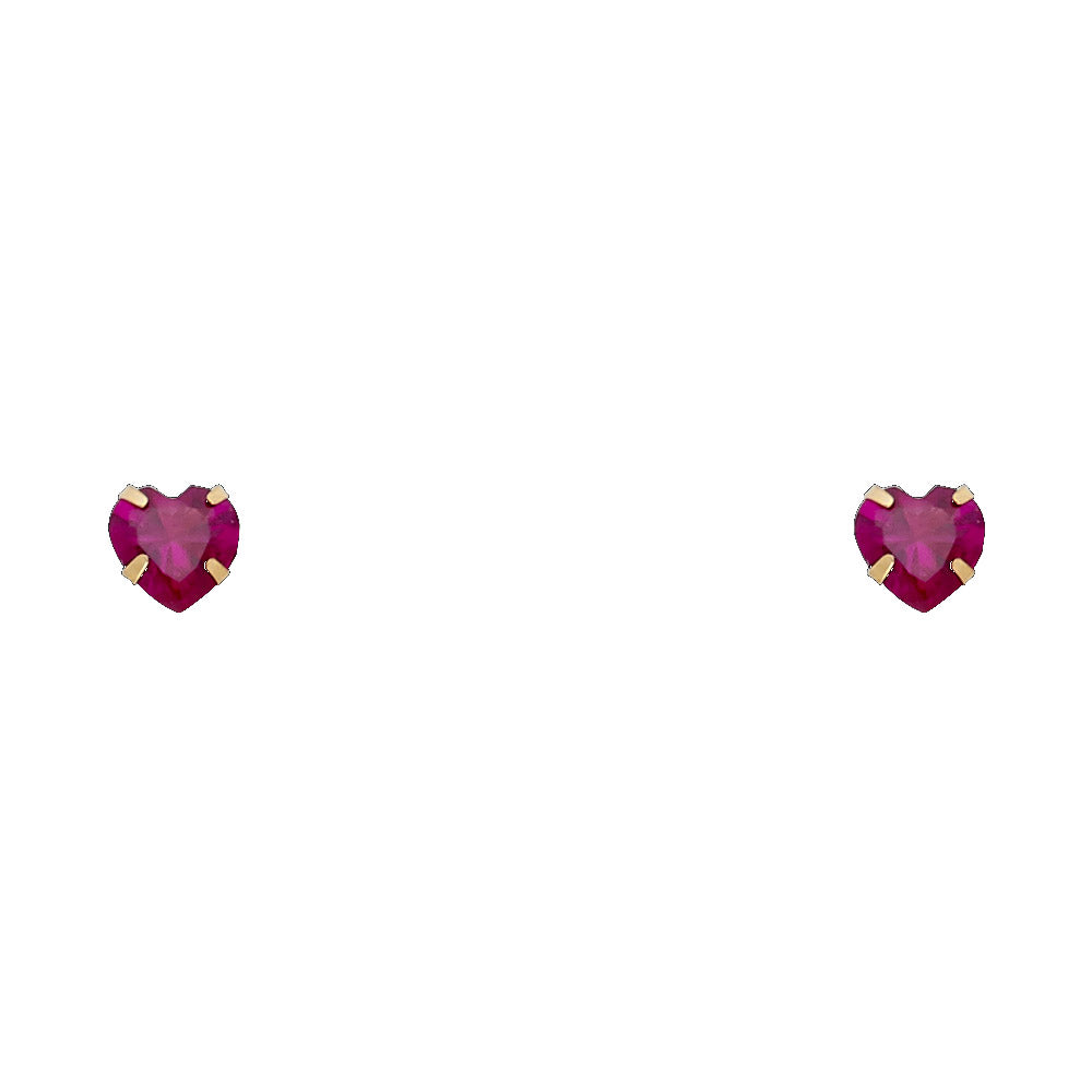 14K Yellow Gold Stud Earring & Solitaire Jewelry 4mm - ST200 - Image 7