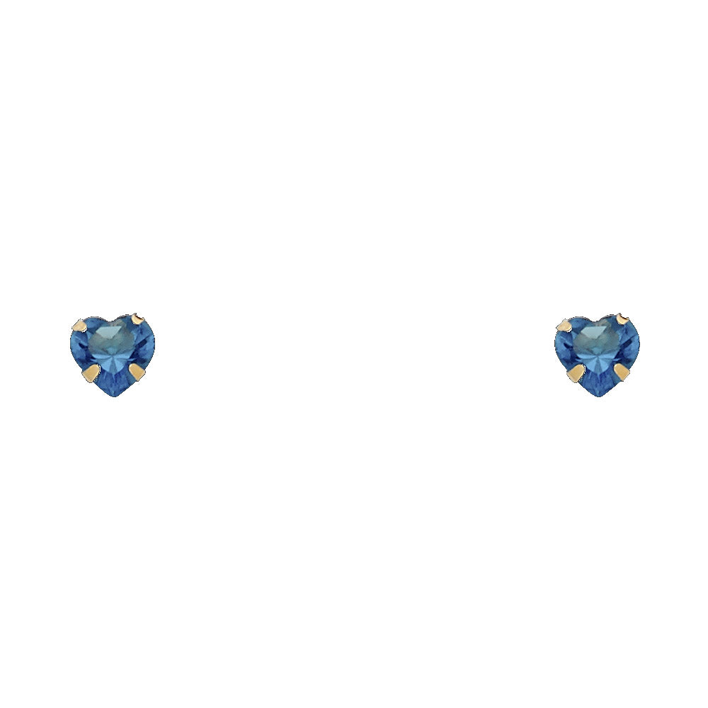 14K Yellow Gold Stud Earring & Solitaire Jewelry 4mm - ST200 - Image 9