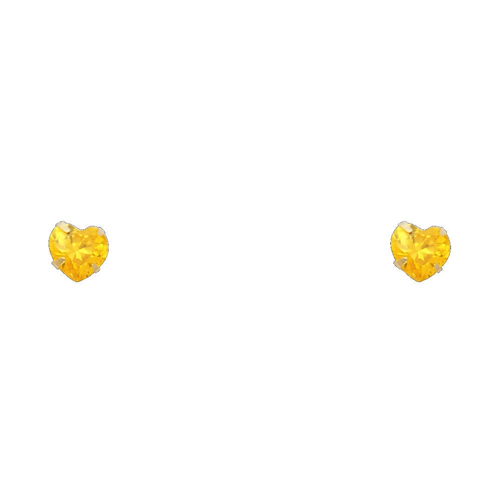 14K Yellow Gold Stud Earring & Solitaire Jewelry 4mm - ST200 - Image 11