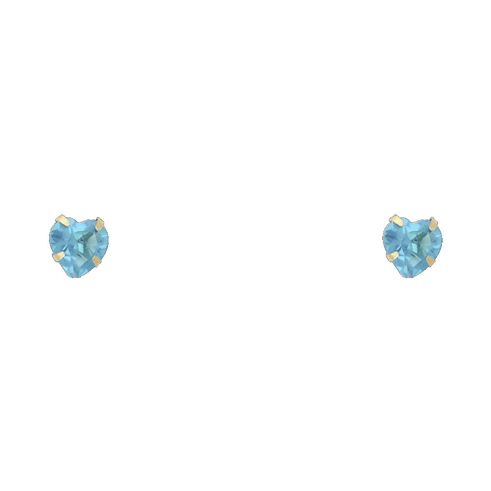 14K Yellow Gold Stud Earring & Solitaire Jewelry 4mm - ST200 - Image 12