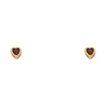 14K Yellow Gold Stud Earring & Solitaire Jewelry 3mm - ST201