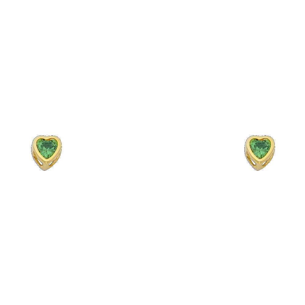 14K Yellow Gold Stud Earring & Solitaire Jewelry 3mm - ST201 - Image 5