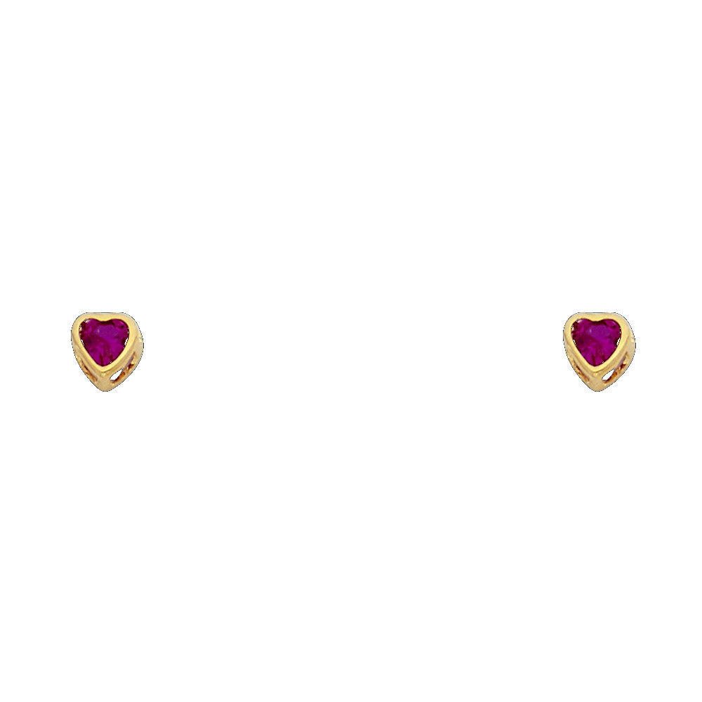 14K Yellow Gold Stud Earring & Solitaire Jewelry 3mm - ST201 - Image 7