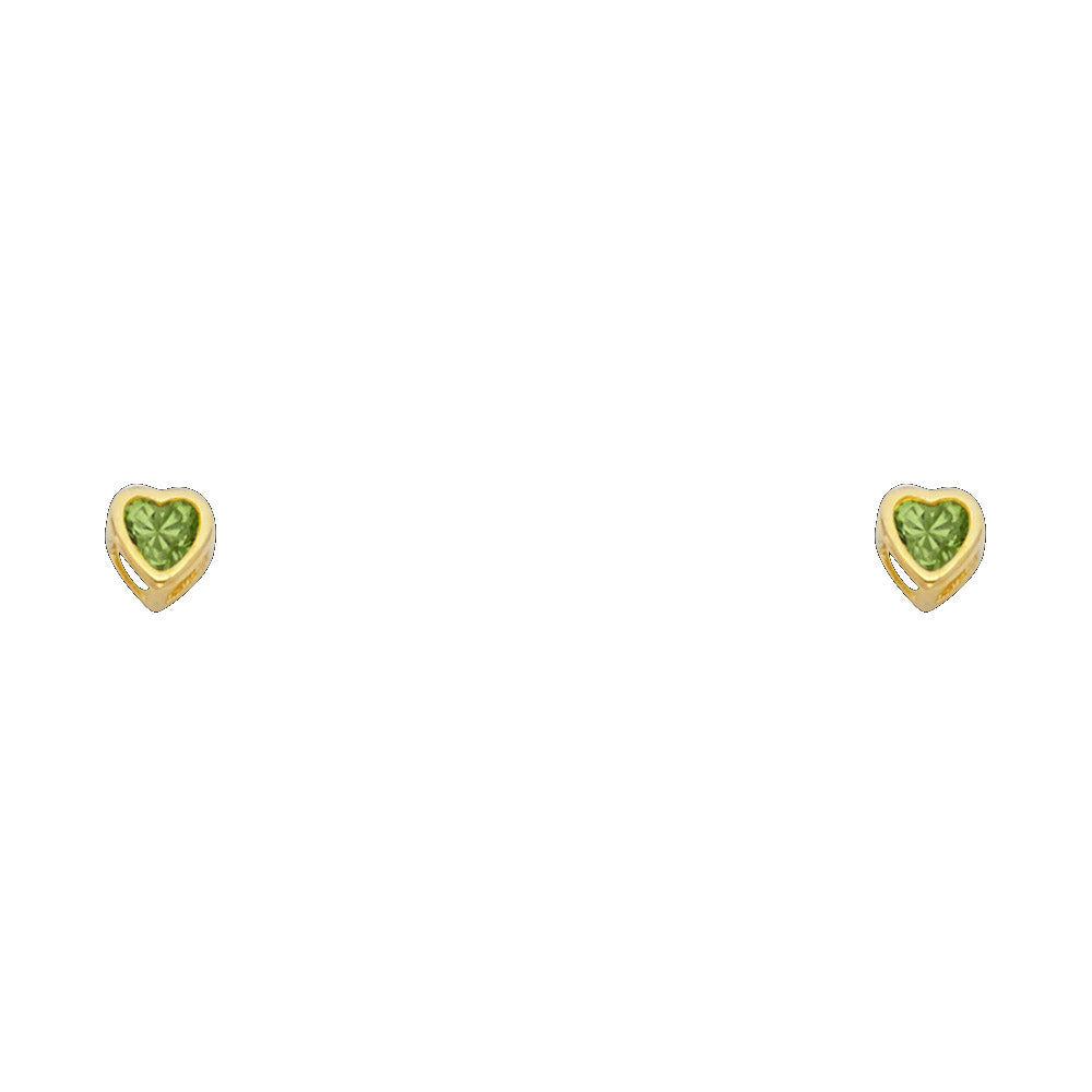 14K Yellow Gold Stud Earring & Solitaire Jewelry 3mm - ST201 - Image 8