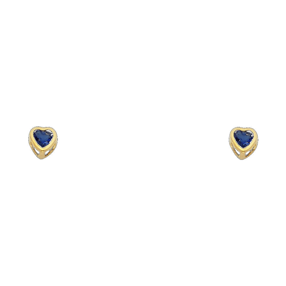 14K Yellow Gold Stud Earring & Solitaire Jewelry 3mm - ST201 - Image 9
