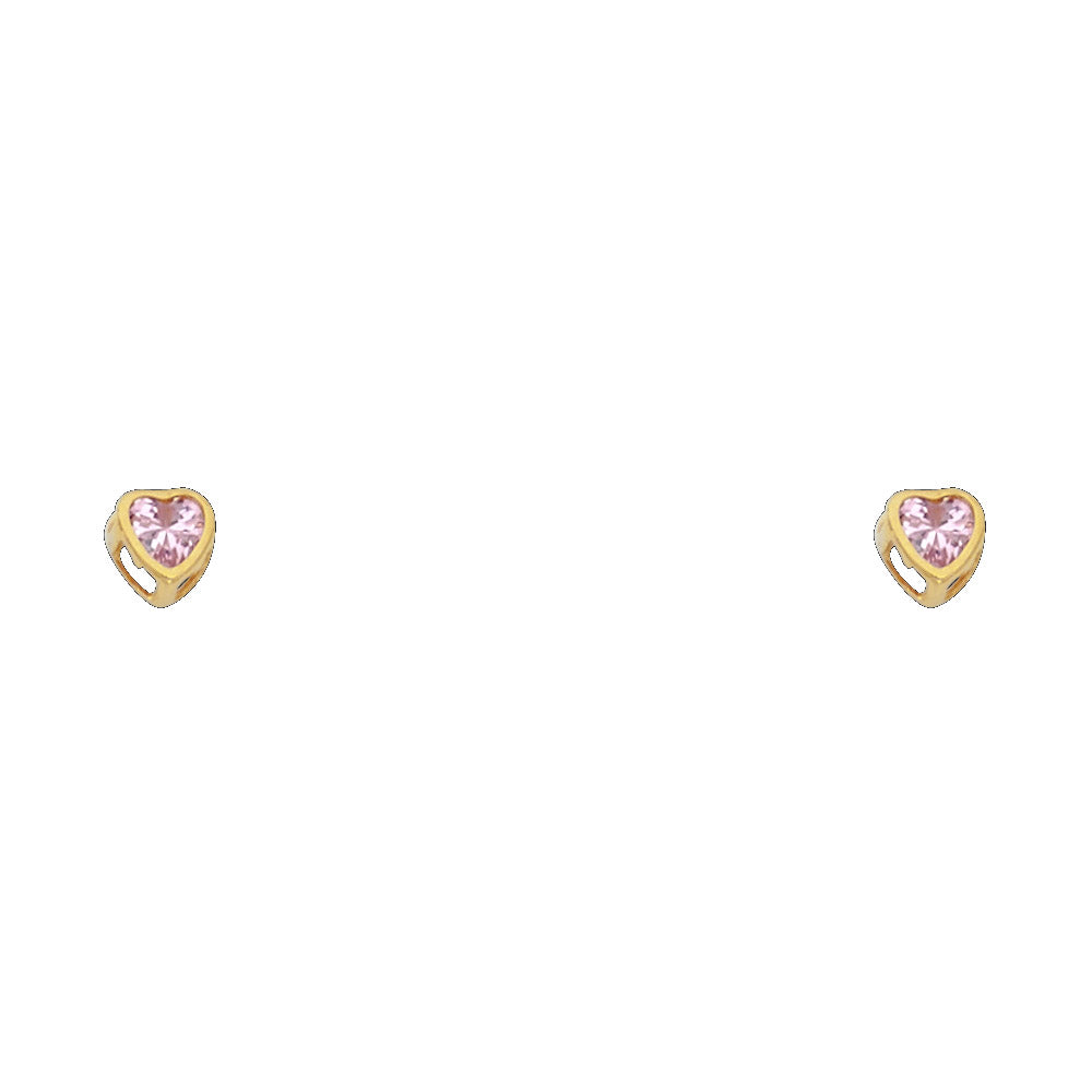 14K Yellow Gold Stud Earring & Solitaire Jewelry 3mm - ST201 - Image 10