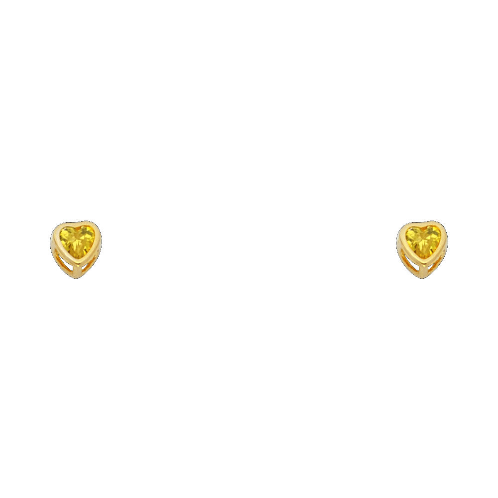 14K Yellow Gold Stud Earring & Solitaire Jewelry 3mm - ST201 - Image 11