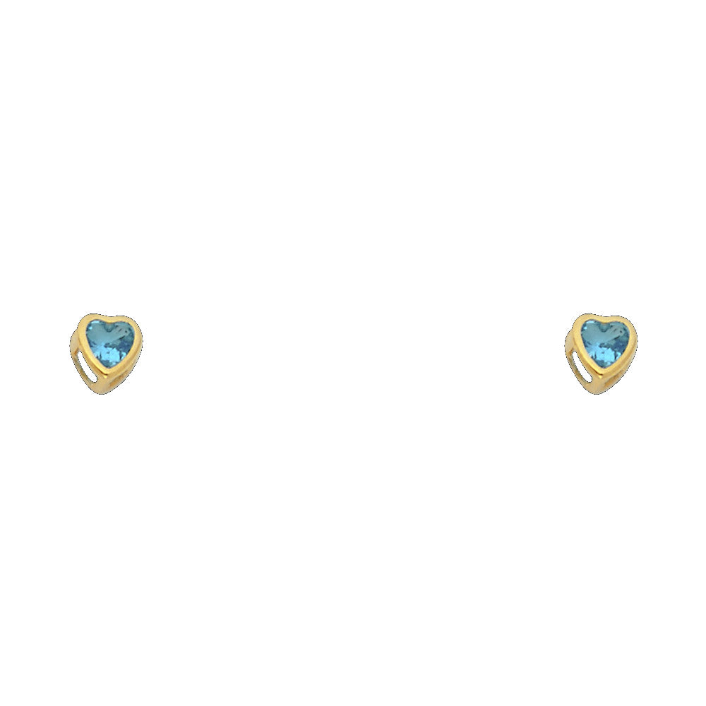 14K Yellow Gold Stud Earring & Solitaire Jewelry 3mm - ST201 - Image 12
