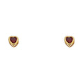 14K Yellow Gold Stud Earring & Solitaire Jewelry 4mm - ST202