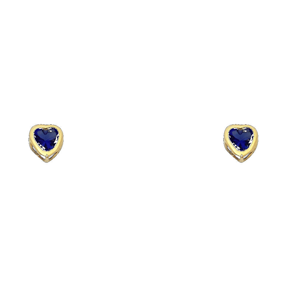 14K Yellow Gold Stud Earring & Solitaire Jewelry 4mm - ST202 - Image 9