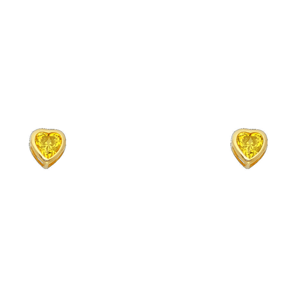 14K Yellow Gold Stud Earring & Solitaire Jewelry 4mm - ST202 - Image 11