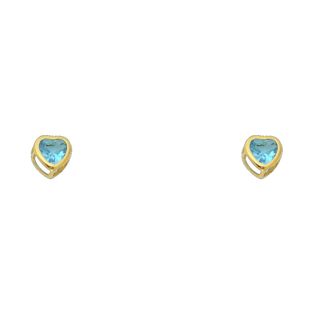 14K Yellow Gold Stud Earring & Solitaire Jewelry 4mm - ST202 - Image 12
