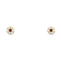 14K Yellow Gold Stud Earring & Solitaire Jewelry - ST204