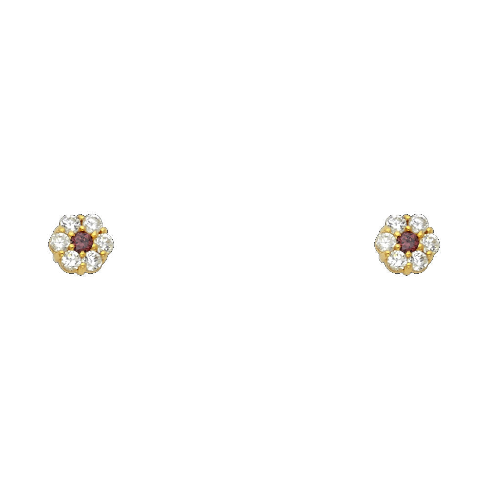 14K Yellow Gold Stud Earring & Solitaire Jewelry - ST204 - Image 6