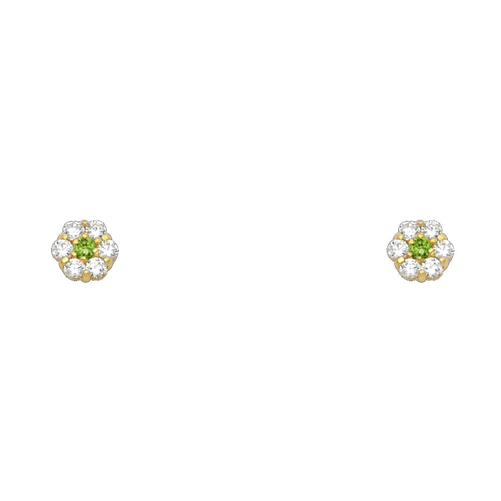 14K Yellow Gold Stud Earring & Solitaire Jewelry - ST204 - Image 8