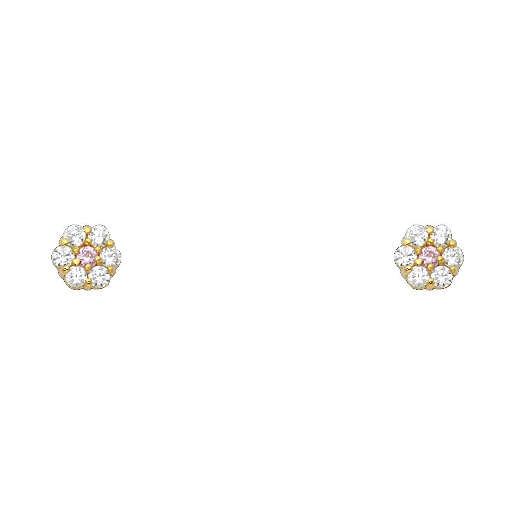 14K Yellow Gold Stud Earring & Solitaire Jewelry - ST204 - Image 10