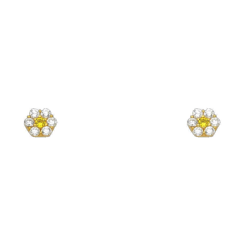 14K Yellow Gold Stud Earring & Solitaire Jewelry - ST204 - Image 11