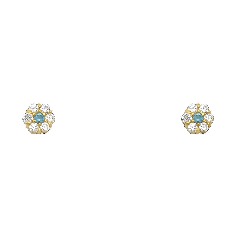14K Yellow Gold Stud Earring & Solitaire Jewelry - ST204 - Image 12